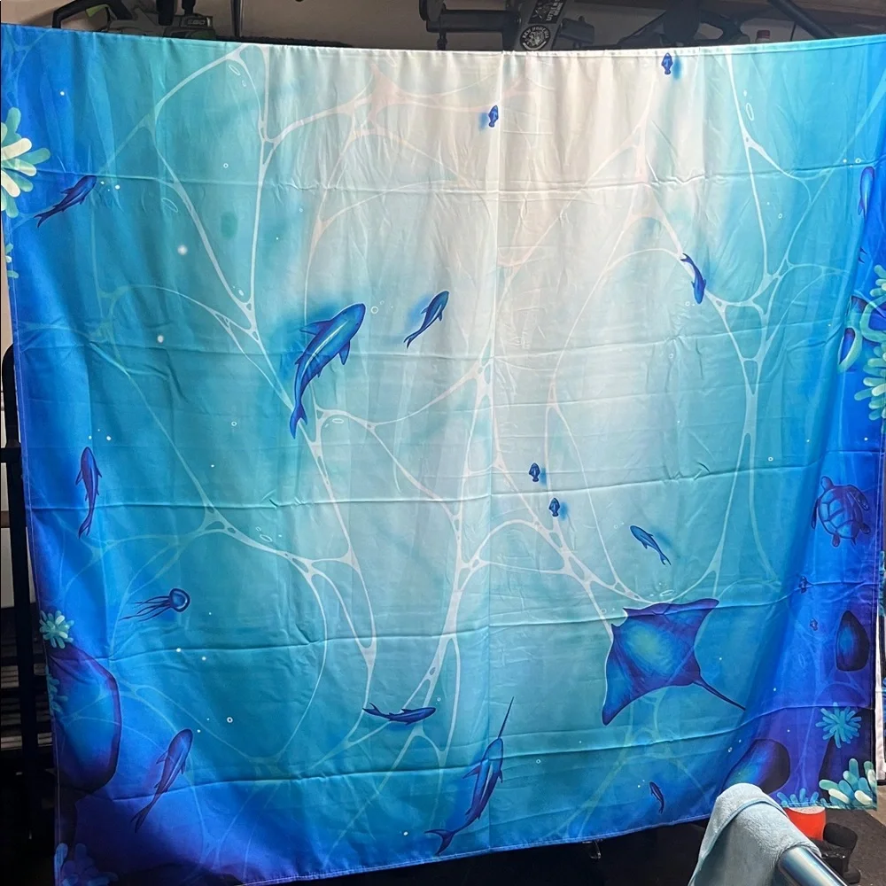 Ocean Blue Party Tablecloth Cheerland Under The Sea Party